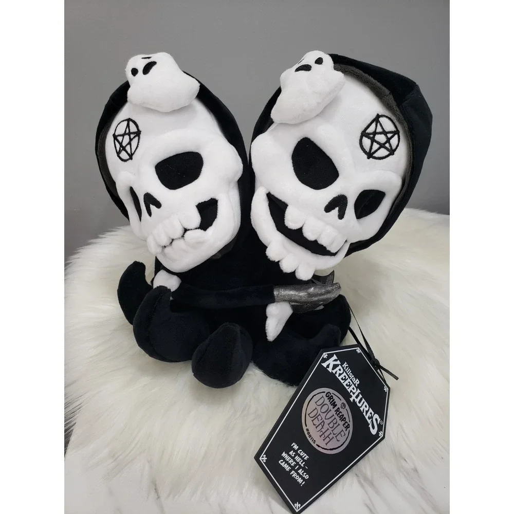 NEW‎ Killstar Kreeptures Grim Reaper Double Death Plush SIAMESE CONJOINED TWIN